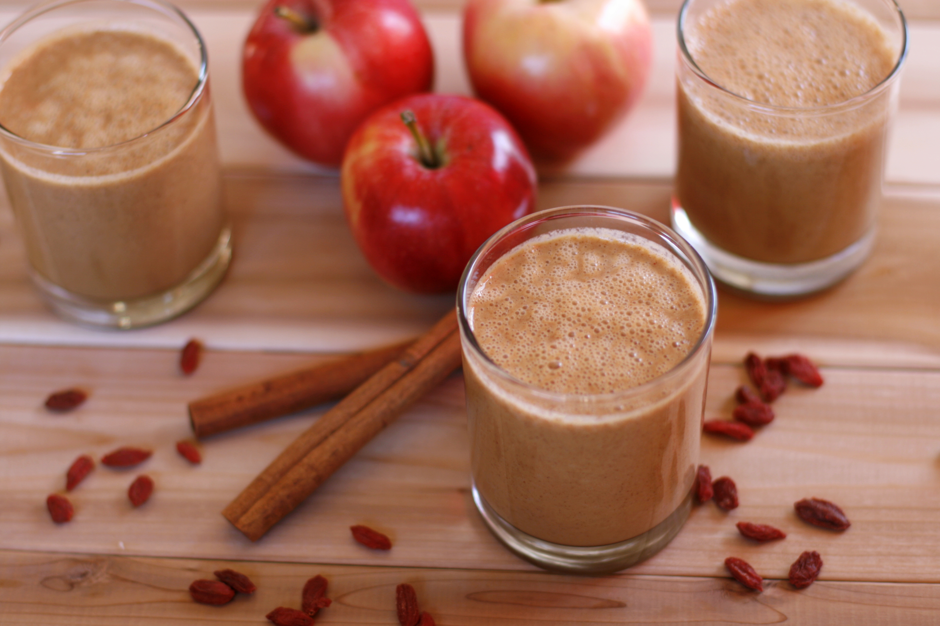 2. Batido de tarta de manzana y chía